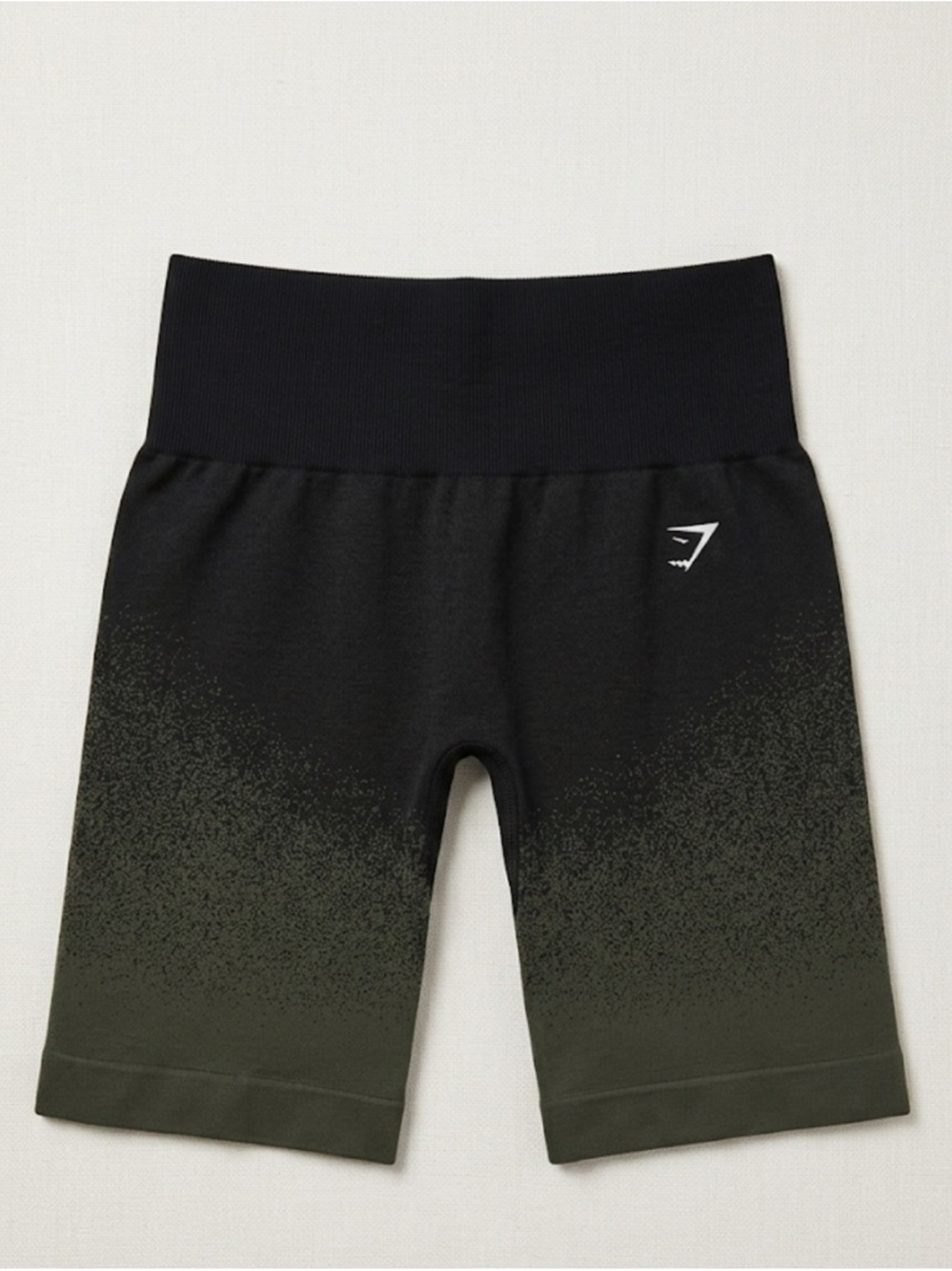 Gymshark Black-to-Dark Gray Ombre High-Waist Bike Shorts